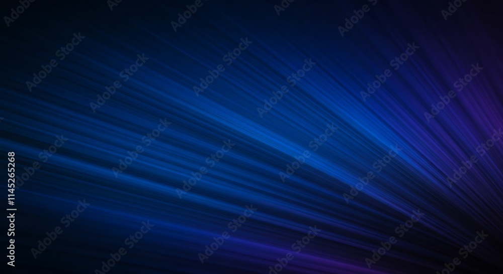Dark blue abstract geometric pattern.  Diagonal lines vibrant gradient color transition. Modern.