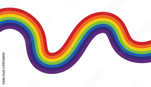 Background line rainbow unique design colorful with blank background
