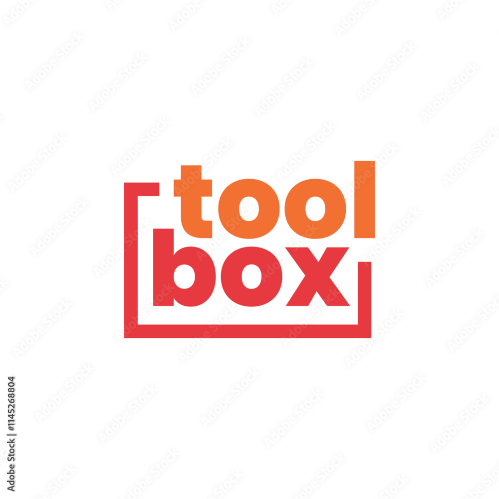 Logo tool box unique design minimalist with blank background Logo tool box unique design minimalist with blank background