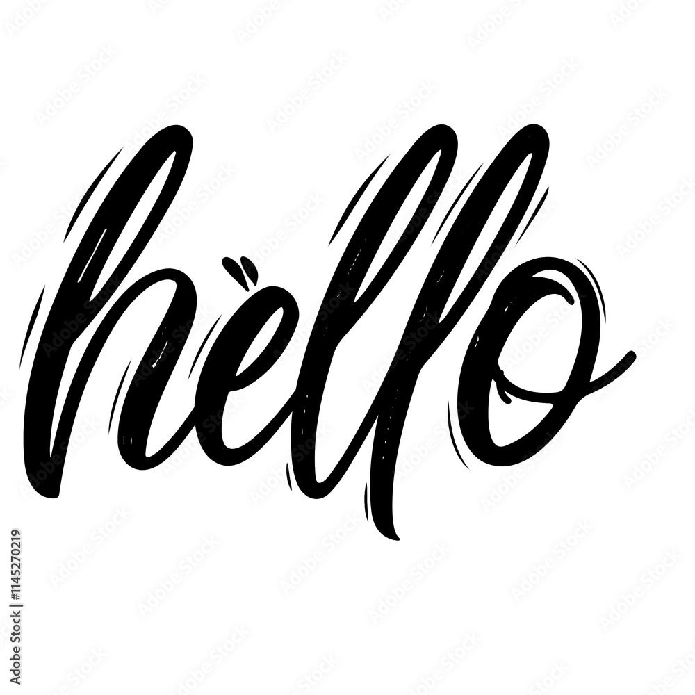 Hello lettering Hello lettering