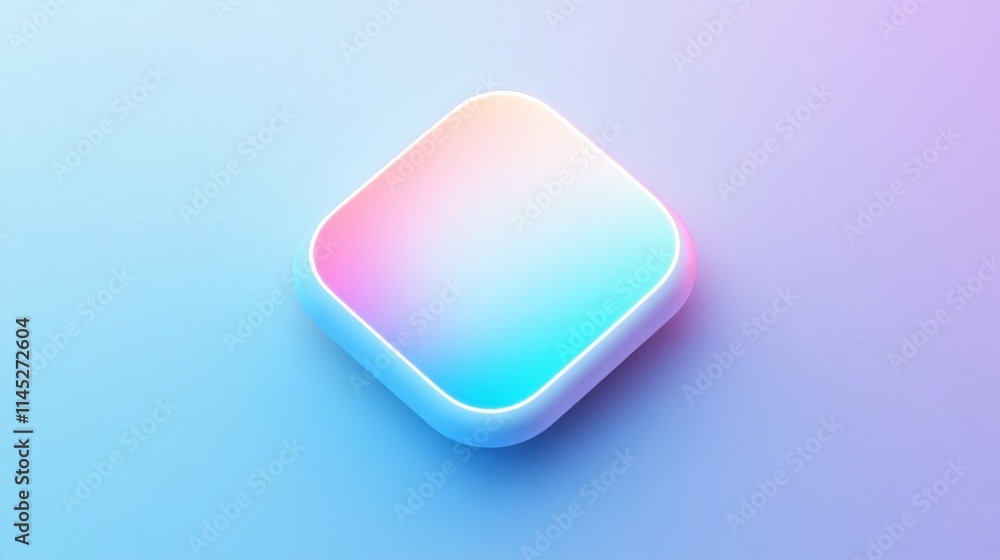 Gradient overlay for UI button, bright and clean, transitioning from sky blue to white, minimalistic interface
