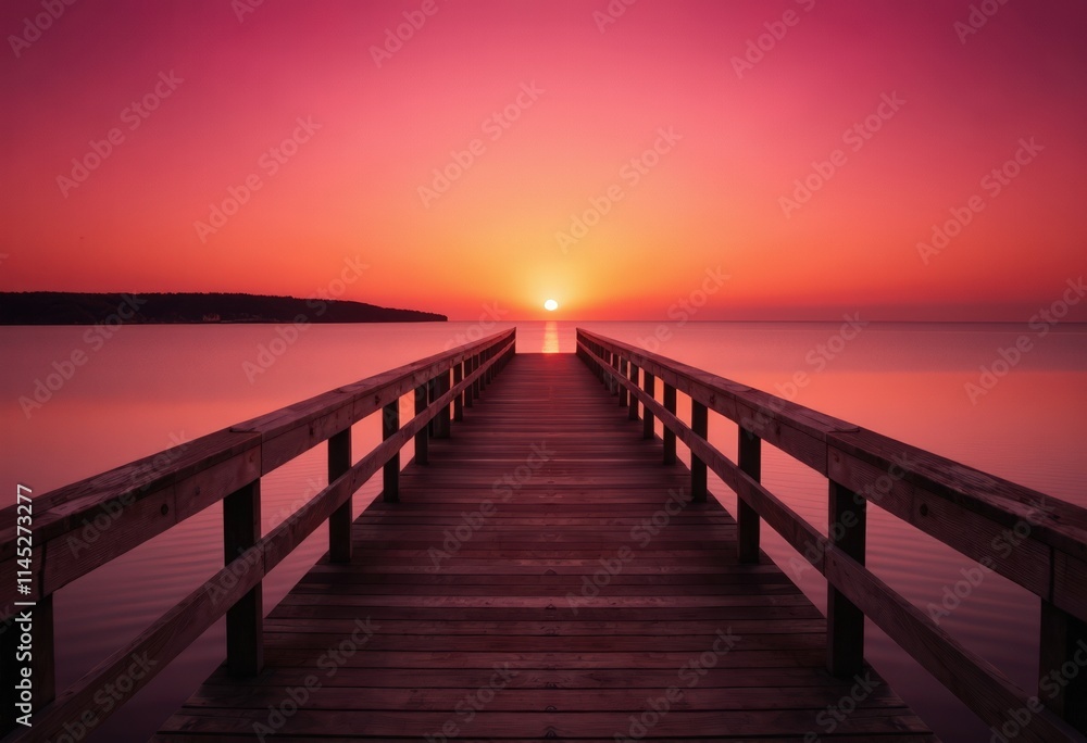 sunset on the pier sunset on the pier