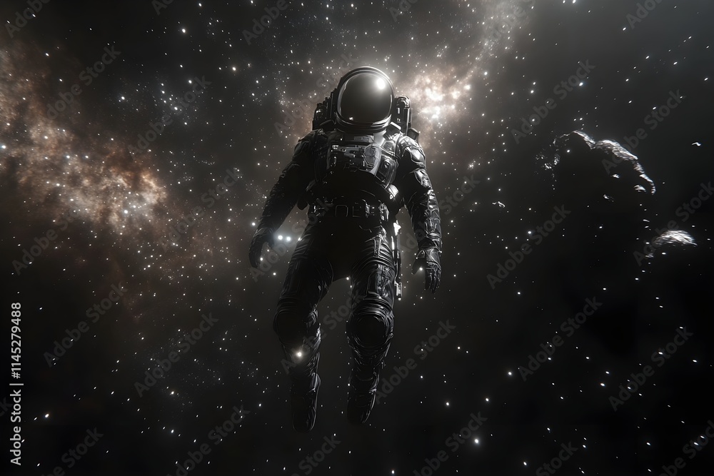 Astronaut floating in space Astronaut floating in space