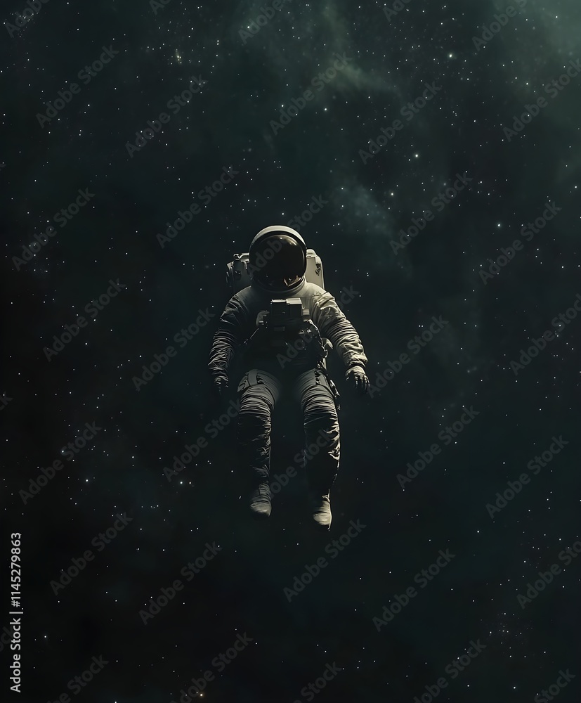 Fototapeta premium Astronaut floating in space