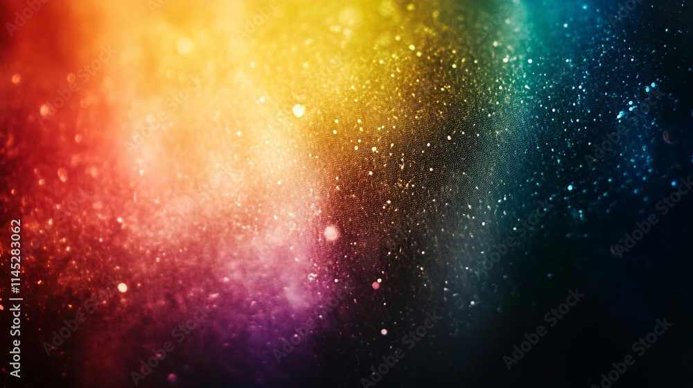 Fototapeta premium Abstract Rainbow Sparkle Background With Glimmering Lights