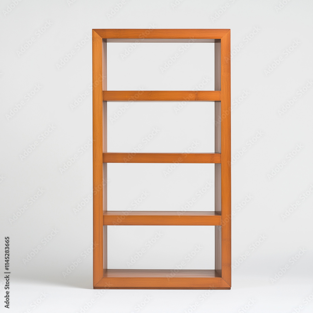 A Compact Bamboo Shelving Unit with Eco-Friendly Design A Compact Bamboo Shelving Unit with Eco-Friendly Design