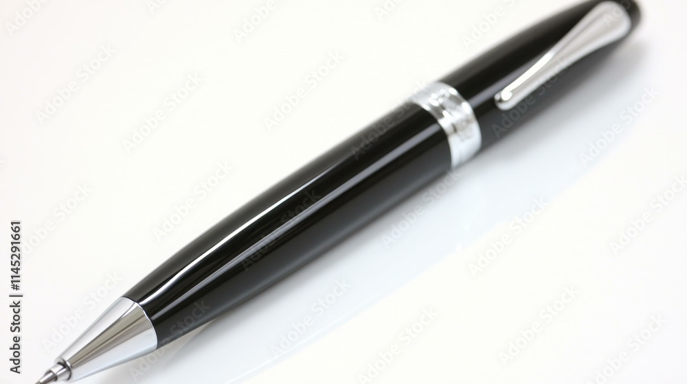 Modern Tech Gadgets A smart pen that digitizes handwritten notes and syncs with devices Isolated solo on plain background Modern Tech Gadgets A smart pen that digitizes handwritten notes and syncs with devices Isolated solo on plain background