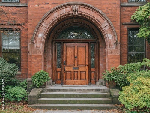 HDR stock photo of a heritage building with vivid colors, showcasing architectural details and historical significance photo