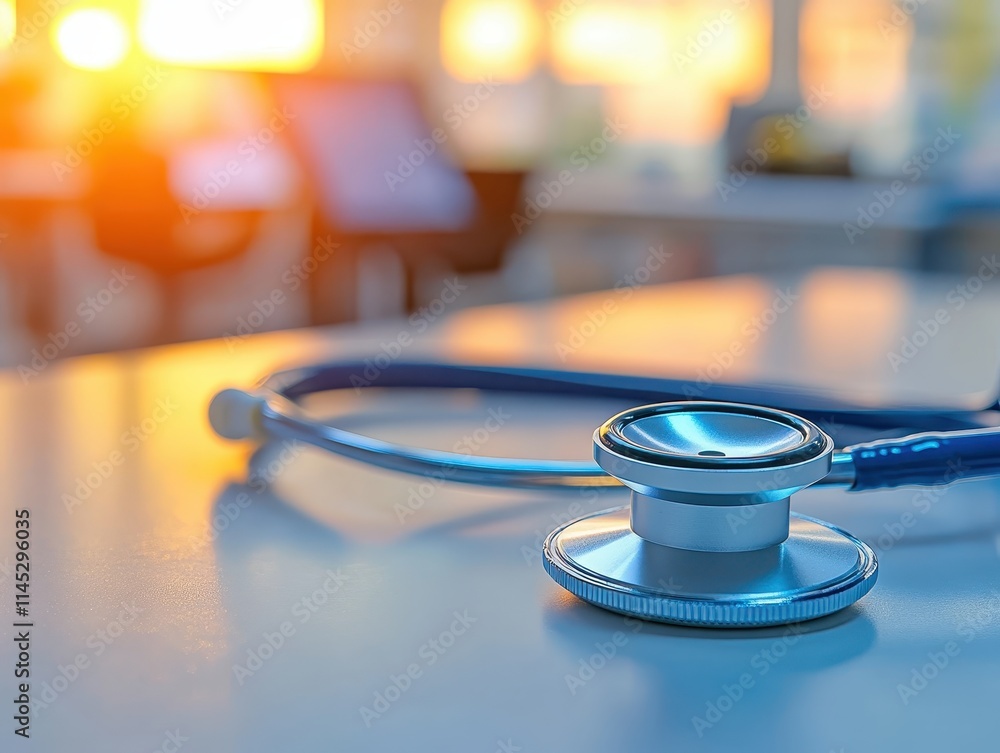 Soft Focus stock photo of a healthcare professional using a touchscreen device in a dimly lit lab, highlighting tech ambiance Soft Focus stock photo of a healthcare professional using a touchscreen device in a dimly lit lab, highlighting tech ambiance
