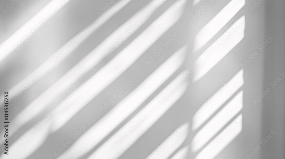 Obraz premium Abstract Light Shadows on a White Wall