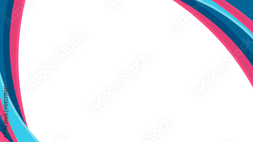 Modern colorful wavy pink, blue, and cyan on a clean white background. Perfect for modern website headers, business presentations, brochures.