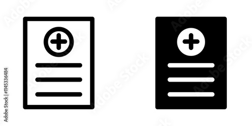 Medical Report icon design template