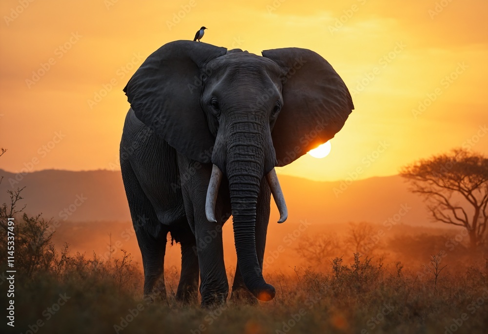 Fototapeta premium Elephants are the largest living land animals. Three living species are currently recognised.
