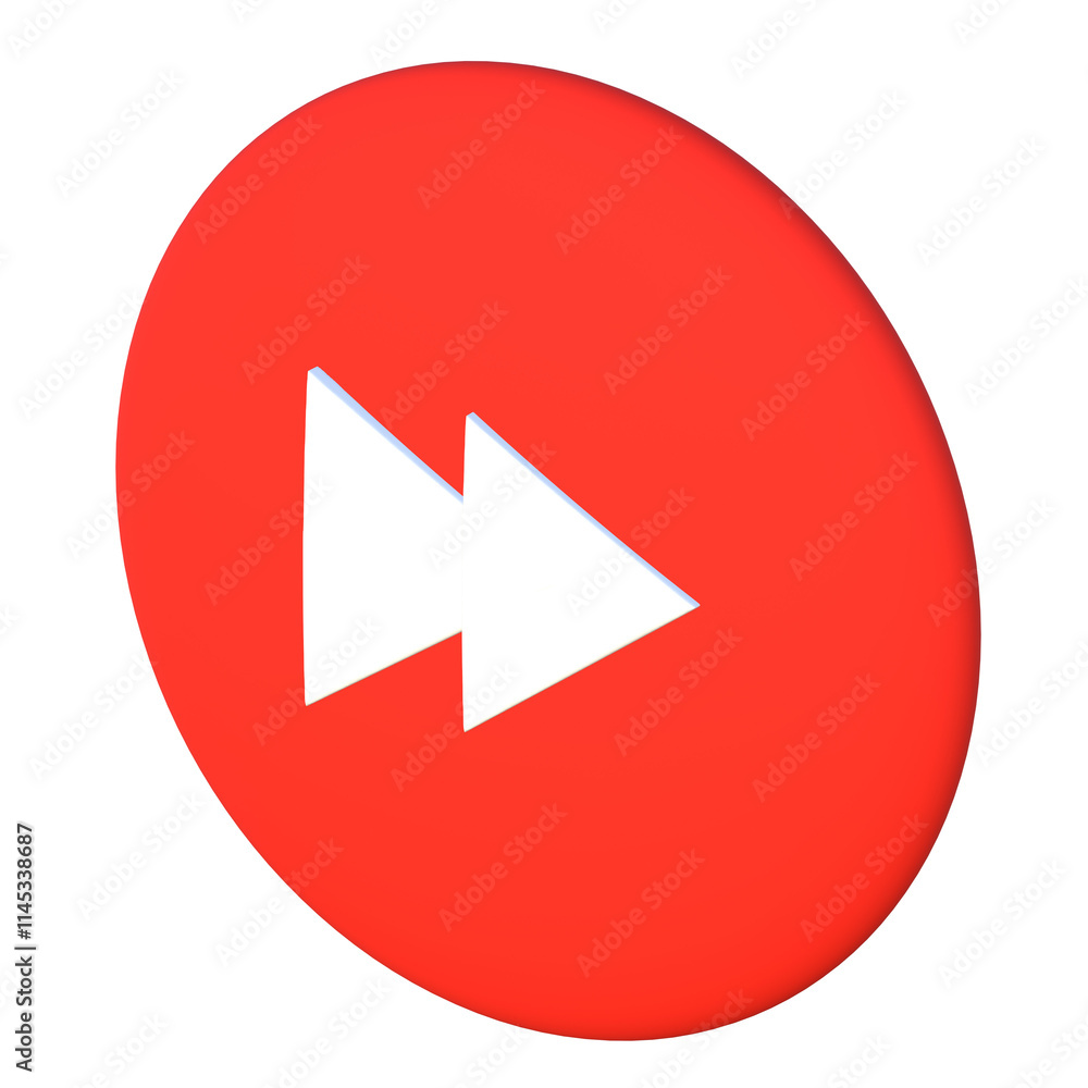 斜めの動画・音楽再生ボタン(早送り)のアイコンイラスト 斜めの動画・音楽再生ボタン(早送り)のアイコンイラスト