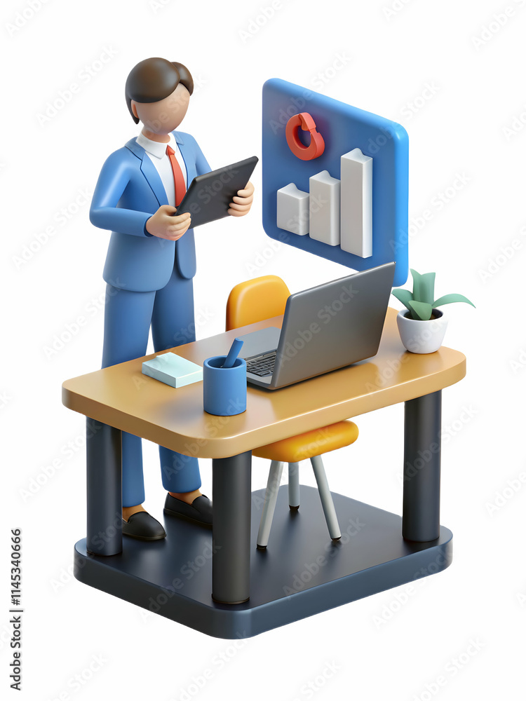 Business Strategist Planning Growth Initiatives with Data Analysis on Desk Background Business Strategist Planning Growth Initiatives with Data Analysis on Desk Background