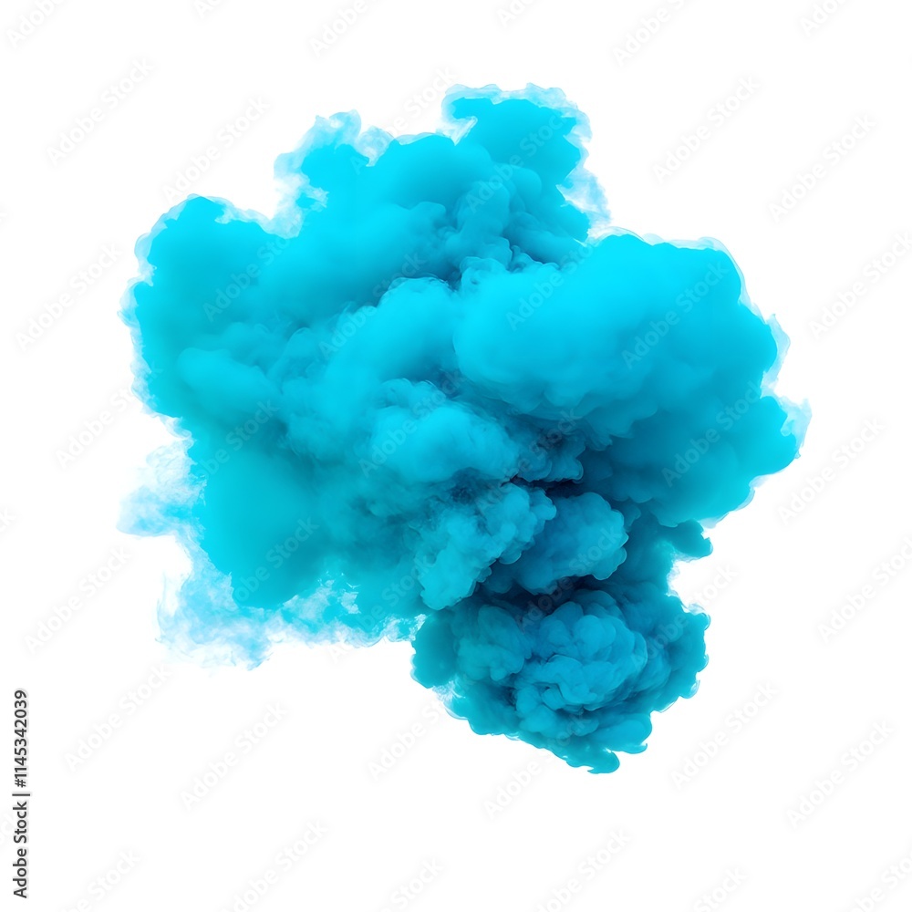 Colorful smoke explosion on a plain background Colorful smoke explosion on a plain background