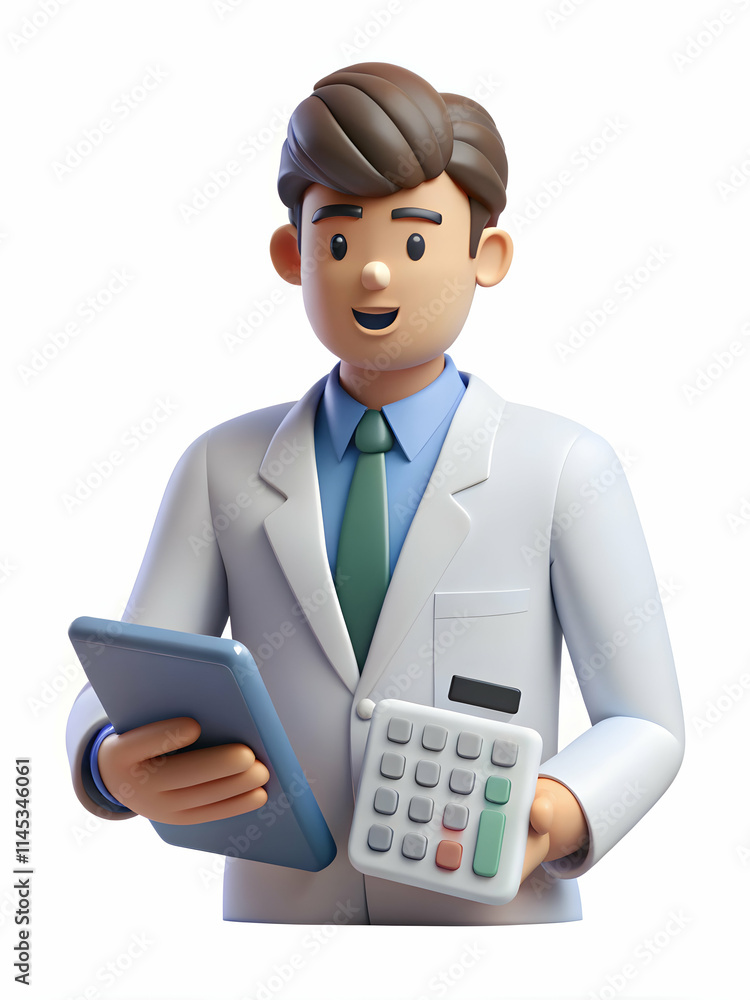 Medical Billing Specialist Calculating Patient Costs on Desk with Bokeh Background Medical Billing Specialist Calculating Patient Costs on Desk with Bokeh Background