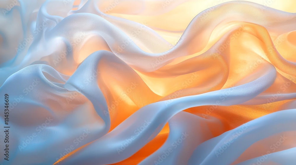 Soft Waves of Silk in Gentle Light Soft Waves of Silk in Gentle Light