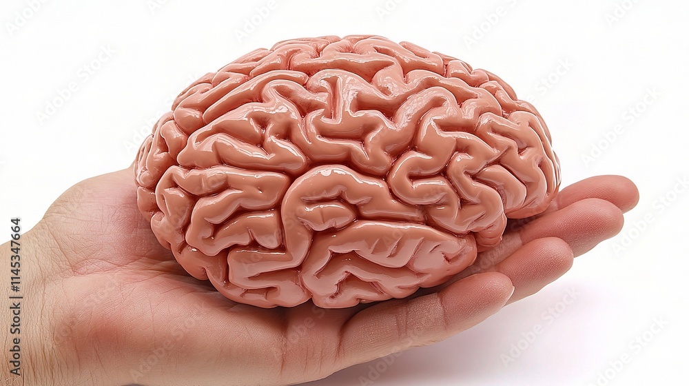Human Brain in Hand for Medical Professional Use and Analysis Human Brain in Hand for Medical Professional Use and Analysis