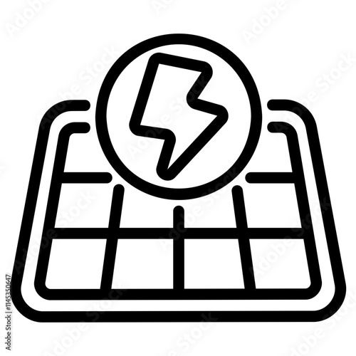Solar panel icon