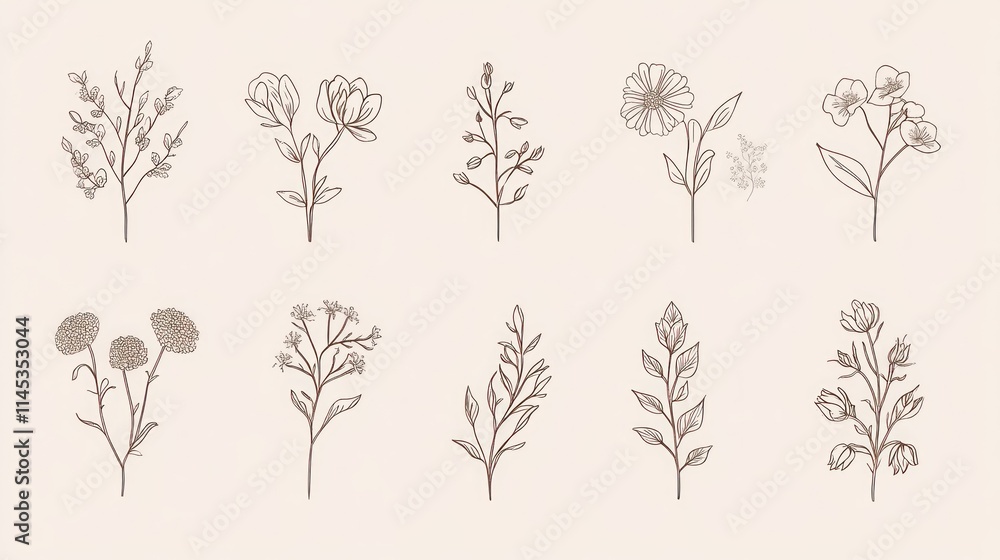 set of plants set of plants