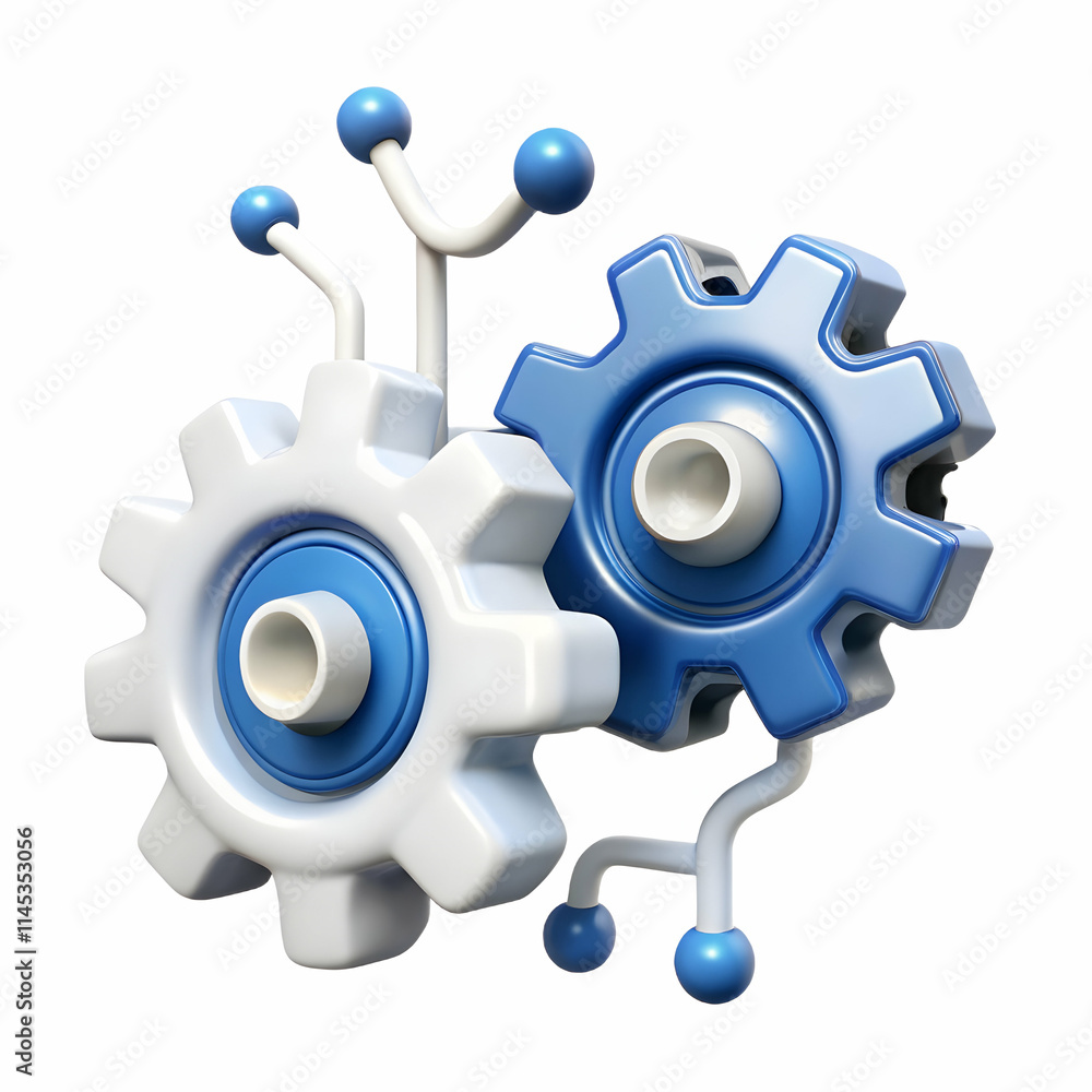 Abstract Mechanical Gears with Circuit Lines - Innovation and Technology Integration Abstract Mechanical Gears with Circuit Lines - Innovation and Technology Integration