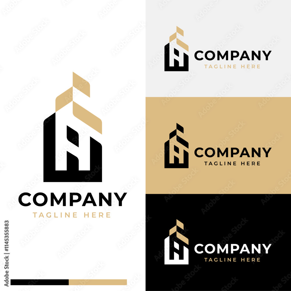 Luxury initial A growing logo symbol icon flat stock vector design Luxury initial A growing logo symbol icon flat stock vector design