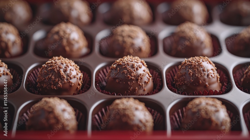 Gourmet Chocolate Truffles Box Luxury Sweets Dessert Assortment Gourmet Chocolate Truffles Box Luxury Sweets Dessert Assortment