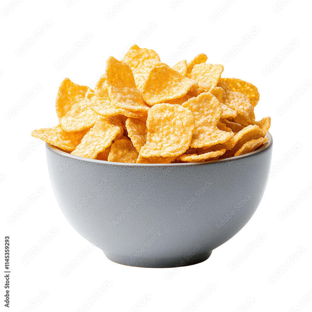 3D Render of Corn Flakes on Transparent Background, Full Depth of Field 3D Render of Corn Flakes on Transparent Background, Full Depth of Field