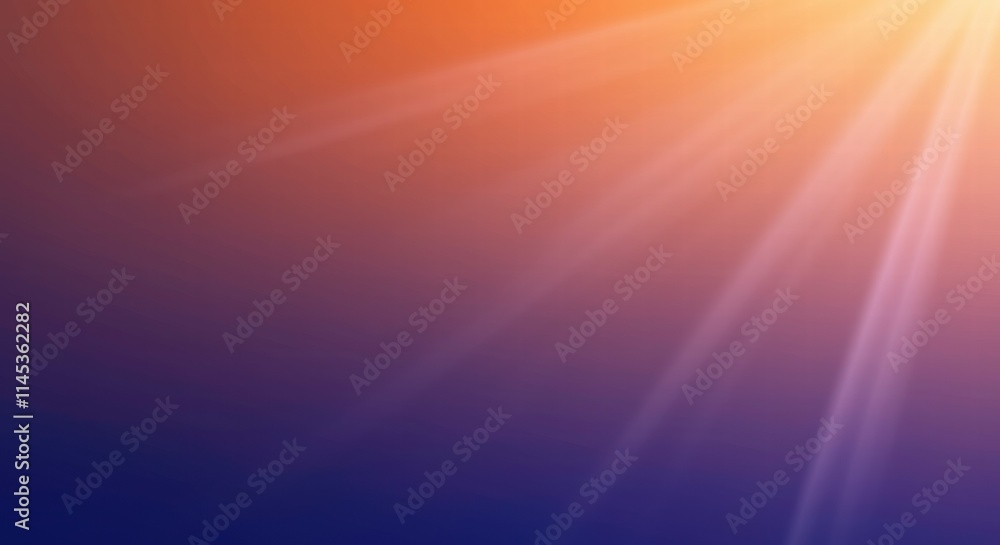Obraz premium Sunset Radiance: Warm Hues and Sunbeams 
