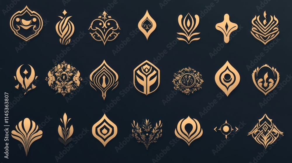 pattern with elements pattern with elements