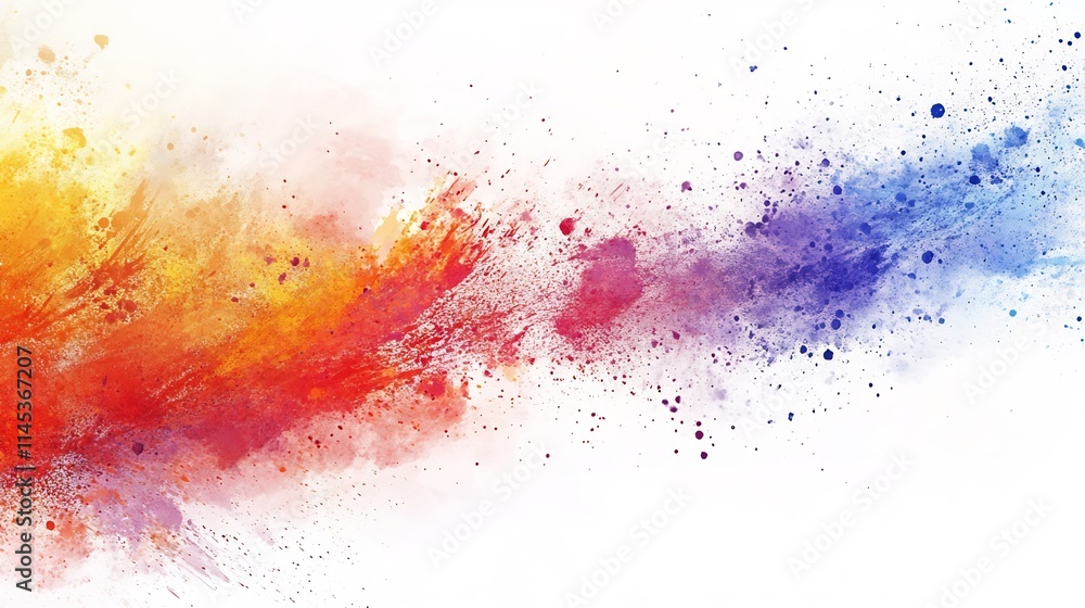Colorful powder explosion on white background. (1) Colorful powder explosion on white background. (1)