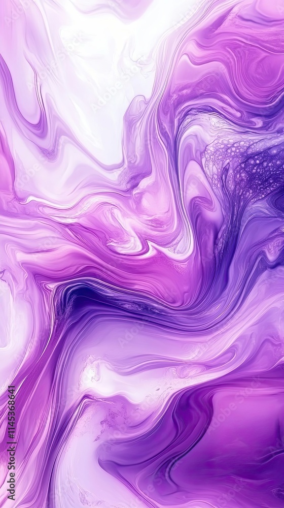 Abstract Purple and White Swirling Paint Design Abstract Purple and White Swirling Paint Design
