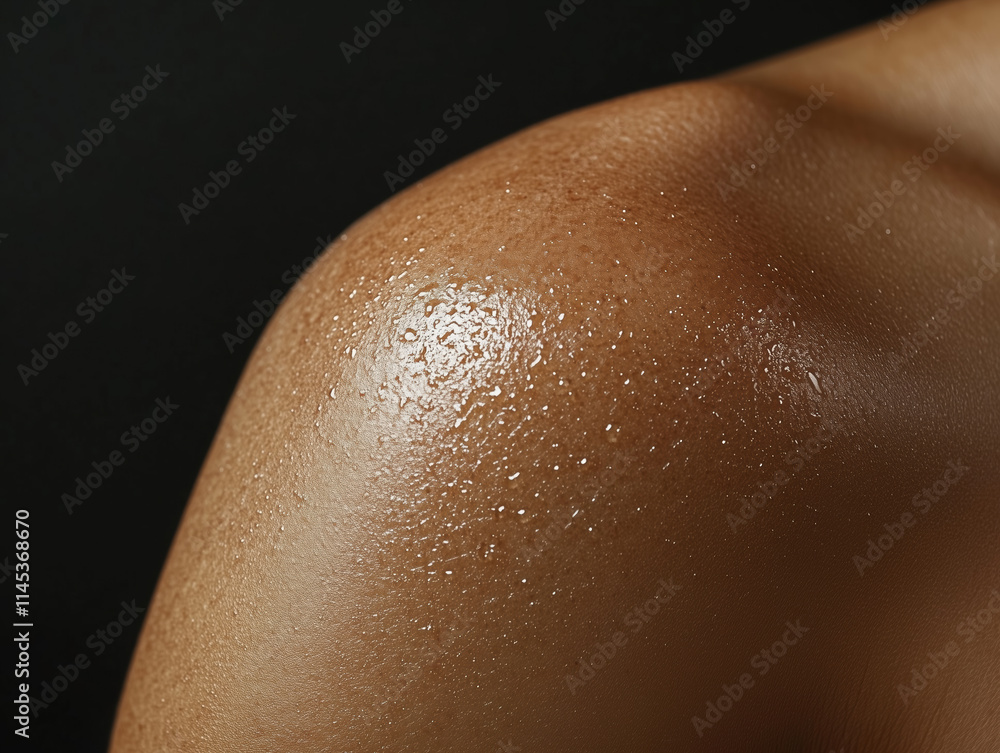 Sun-Damaged Skin: Human Arm Close-Up Showing Effects of UV Rays Sun-Damaged Skin: Human Arm Close-Up Showing Effects of UV Rays