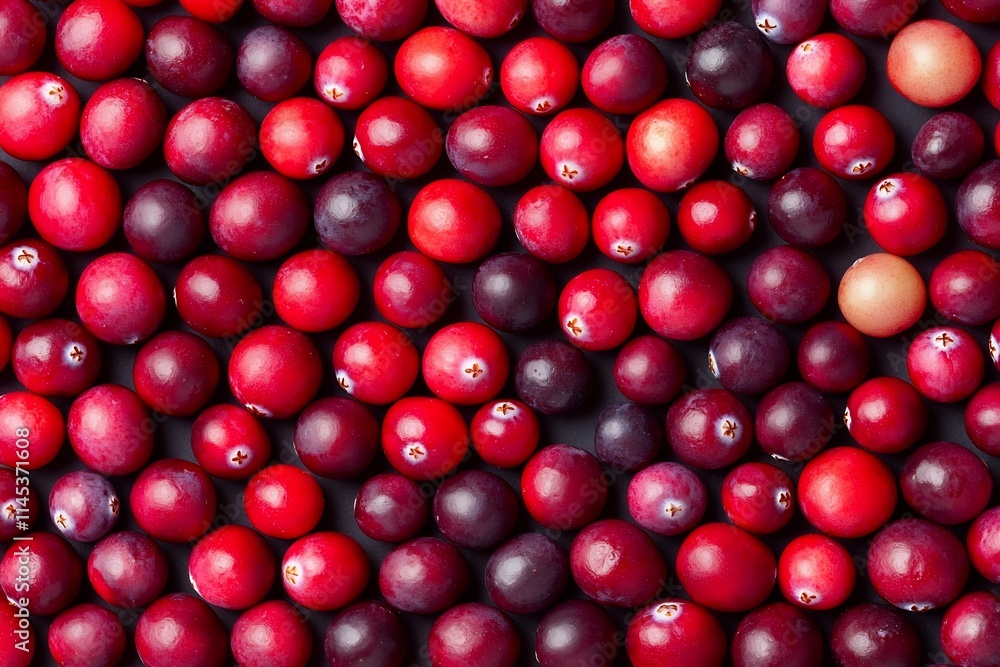 Vibrant Red Cranberries Arranged in Abundance for Commercial Photography Vibrant Red Cranberries Arranged in Abundance for Commercial Photography