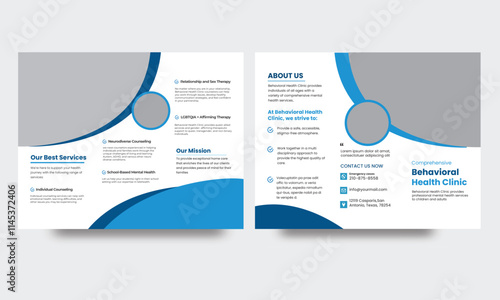 Medical And HealthCare Tri fold Brochure Template