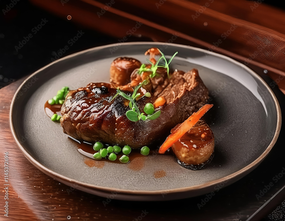 food plate table lunch dinner dish meal meat gourmet