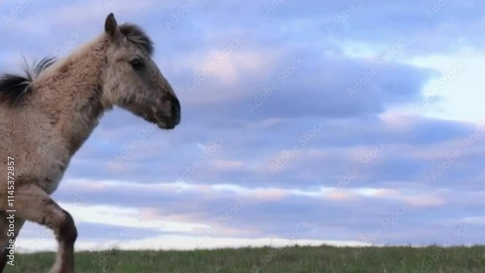 horse in the field, horse running in the field horse in the field, horse running in the field