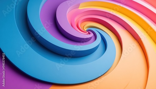 Abstract colorful spiral background.