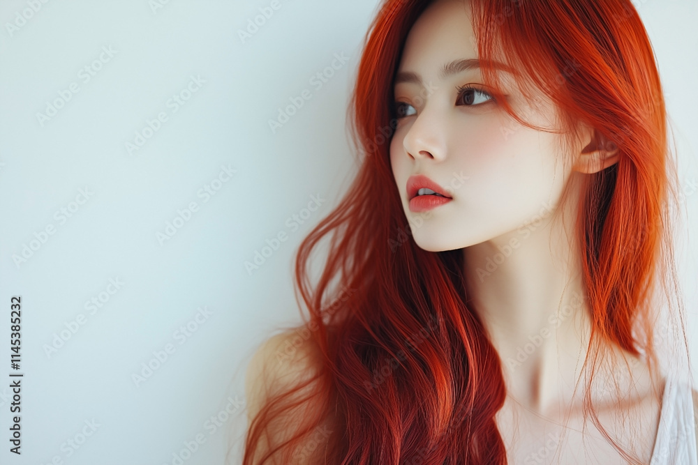 赤い髪の女性 ポートレート 赤い髪の女性 ポートレート