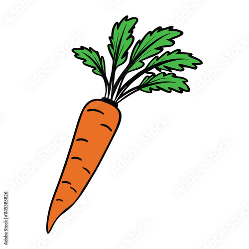 Ripe carrots icon vector design.