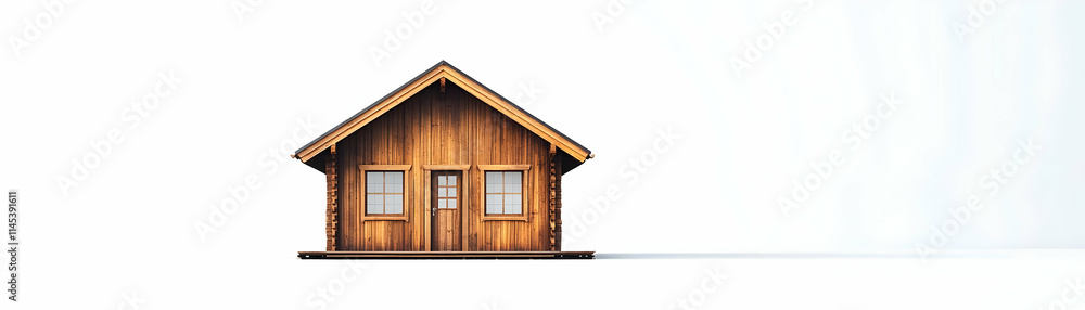 Wooden Cabin 3D Render