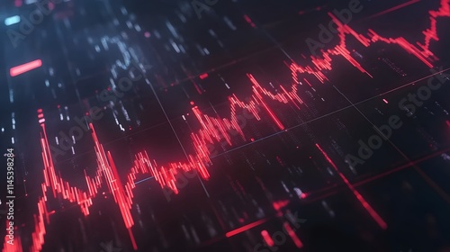 Wallpaper Mural Stock market crash concept with AI generated illustration Torontodigital.ca