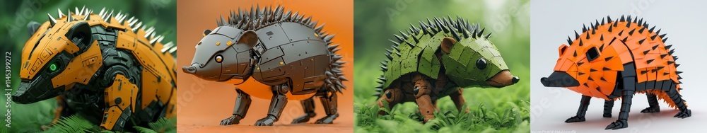 Virtual Animal Creations Set in Nature Unique Hedgehog Designs for Enthusiasts Virtual Animal Creations Set in Nature Unique Hedgehog Designs for Enthusiasts