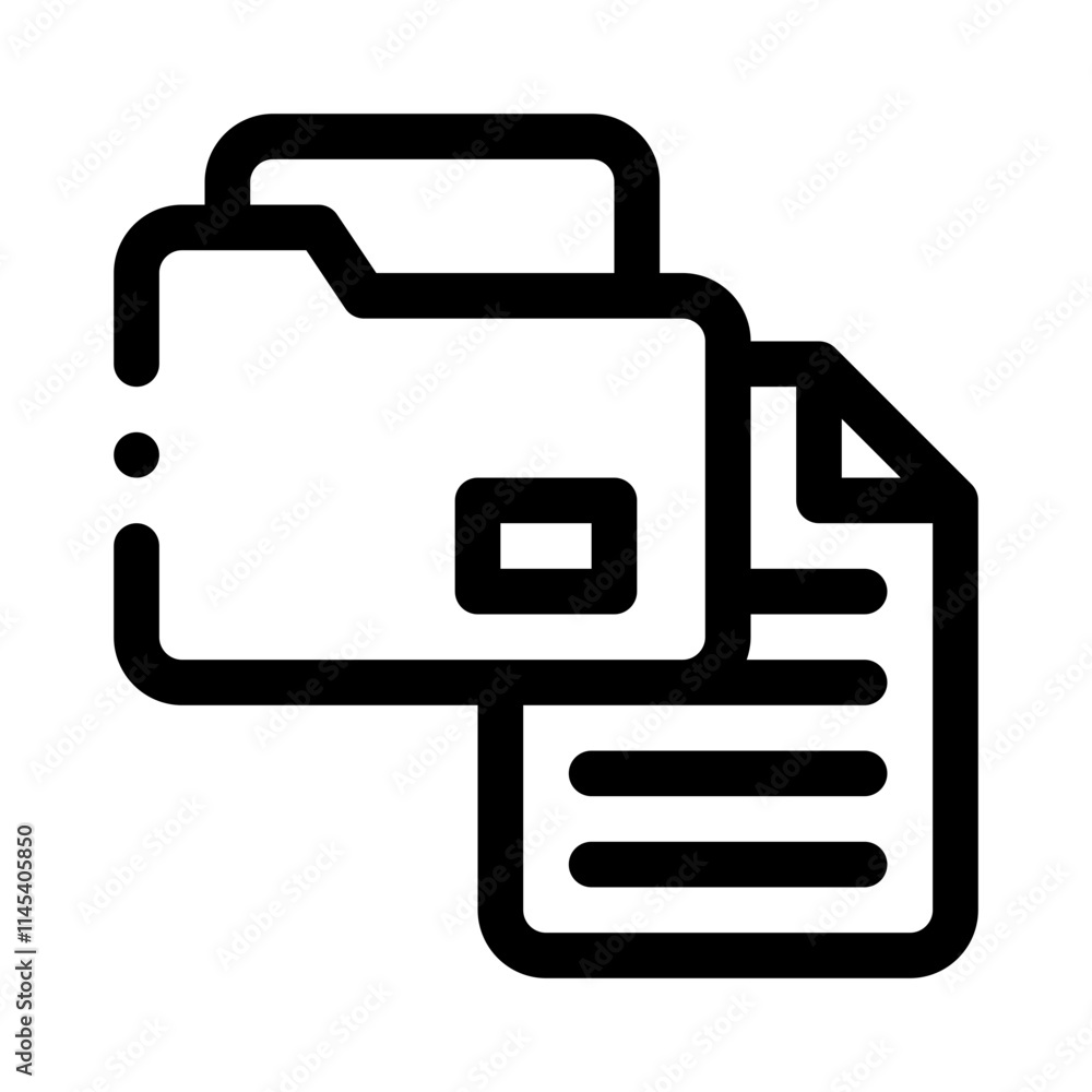 file folder line icon file folder line icon