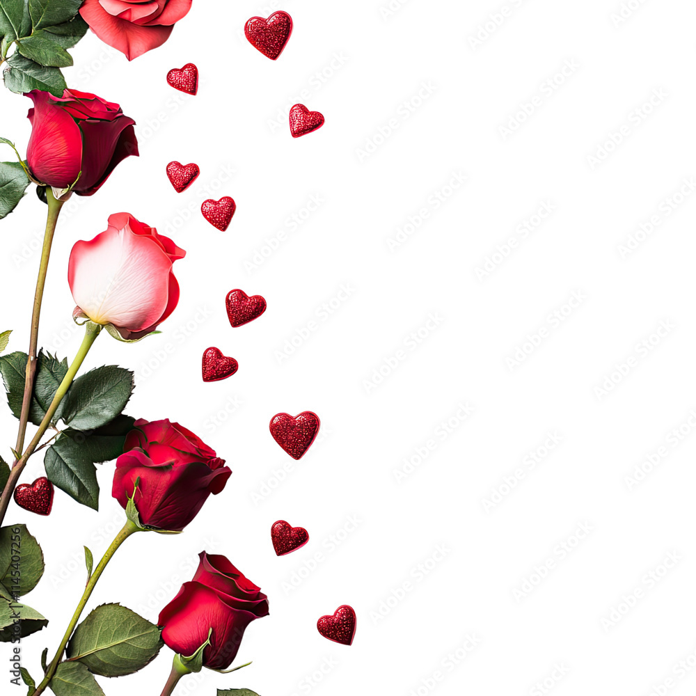 Fototapeta premium Valentine's Day Themed Background, Generative AI