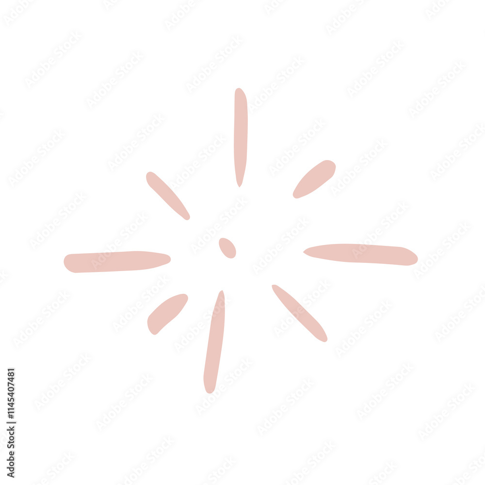 illustration of light rays hand drawn illustration of light rays hand drawn