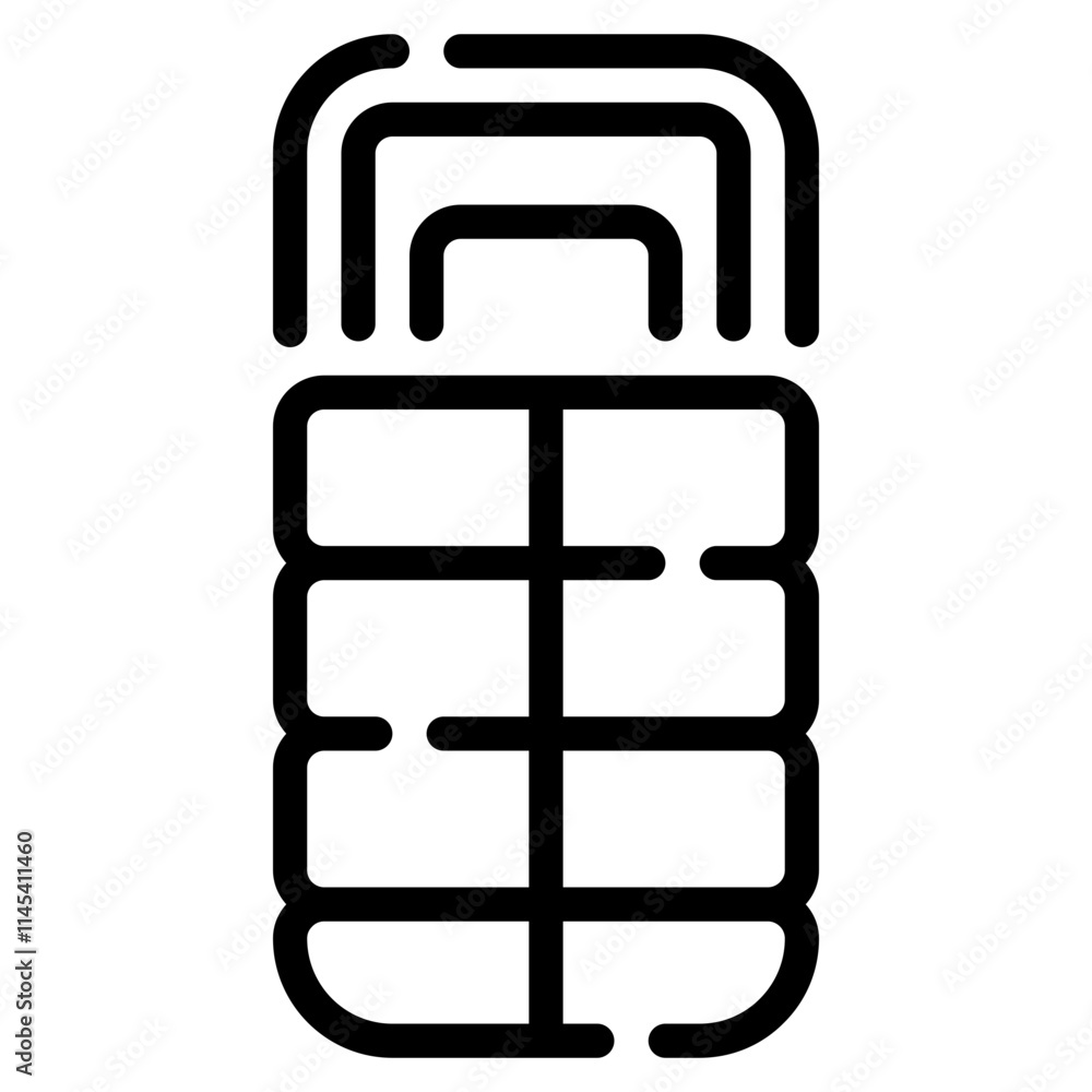 Fototapeta premium Stylized Hand Grenade Icon for Graphic Use
