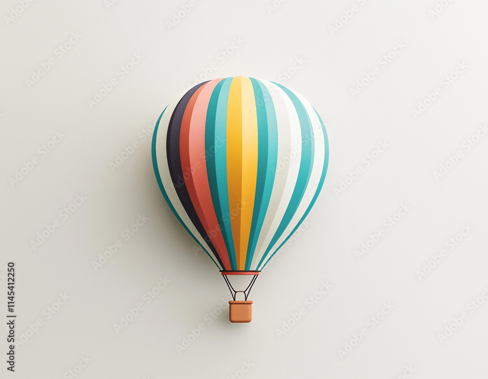 Naklejka premium Hot Air Balloon Icon