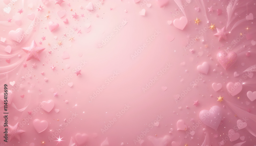 Magical Valentine's Day Background, Night of Love Magical Valentine's Day Background, Night of Love